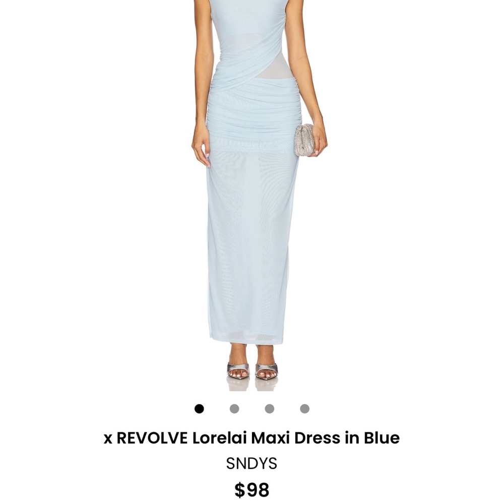 Blue Halter Neck Sheath Maxi Dress- NWOT!